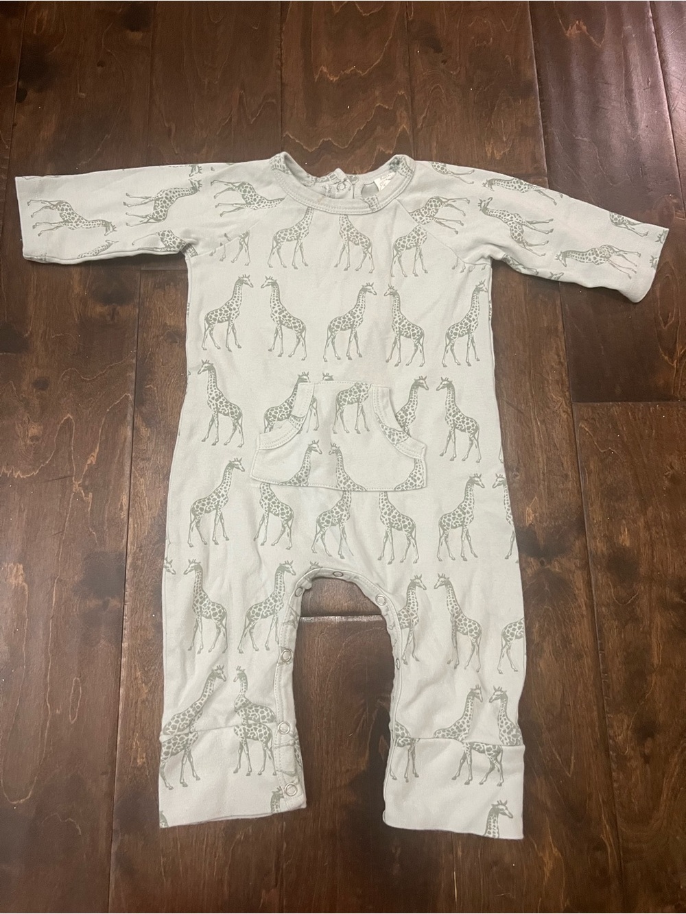 kate quinn Light Gray Giraffe Print romper